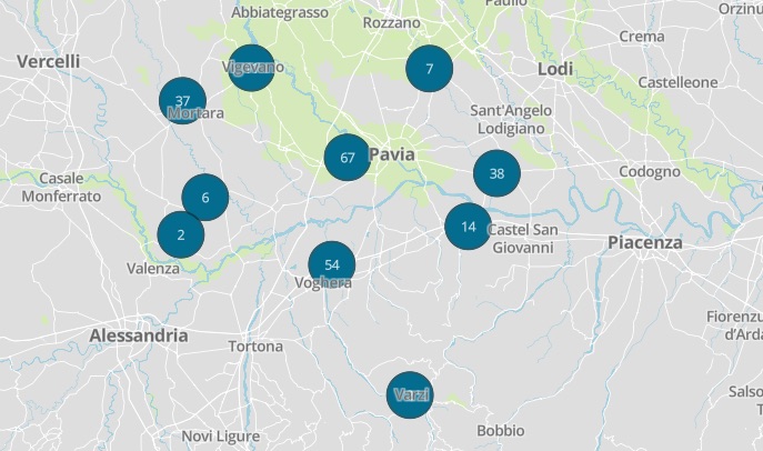 Mappa catasto rifiuti