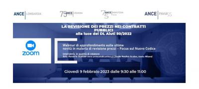 WEBINAR_DEL_9_FEBBRAIO_2023_ANCE_PAVIA_LA_REVISIONE_DEI_PREZZI_NEI_CONTRATTI_PUBBLICI_ALLA_LUCE_DEL_DL_AIUTI_50_2022_Video_e_materiali