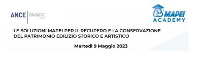 ANCE_PAVIA_MAPEI_CONVEGNO_GRATUITO_09_MAGGIO_2023_ORE_14_30_LE_SOLUZIONI_MAPEI_PER_IL_RECUPERO_E_LA_CONSERVAZIONE_DEL_PATRIMONIO_EDILIZIO_STORICO_E_ARTISTICO_RICONOSCIMENTO_CFP_ISCRIZIONI_APERTE