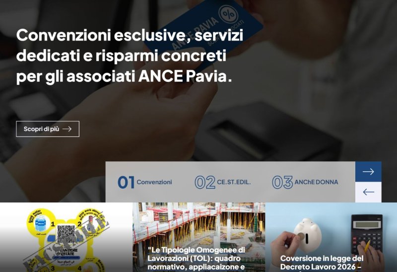 È online il nuovo sito di ANCE Pavia: uno strumento ancora più vicino alle imprese